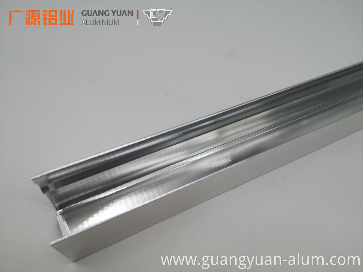 guangyuan aluminum co., ltd polished aluminium profile U shape aluminum profile shower aluminium profile